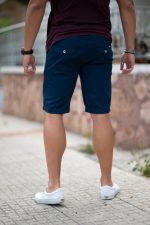 Βερμούδα βαμβακερή σε μπλε χρώμα - Image 3