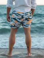 Ανδρικό Μαγιό Σορτς 70-60 Λευκό-μπλε - Image 5