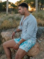 Ανδρικό Μαγιό Σορτς 70-63 Light Blue - Image 4