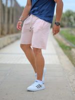 Βαμβακερή βερμούδα σε ροζ - Image 3