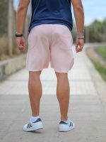 Βαμβακερή βερμούδα σε ροζ - Image 4