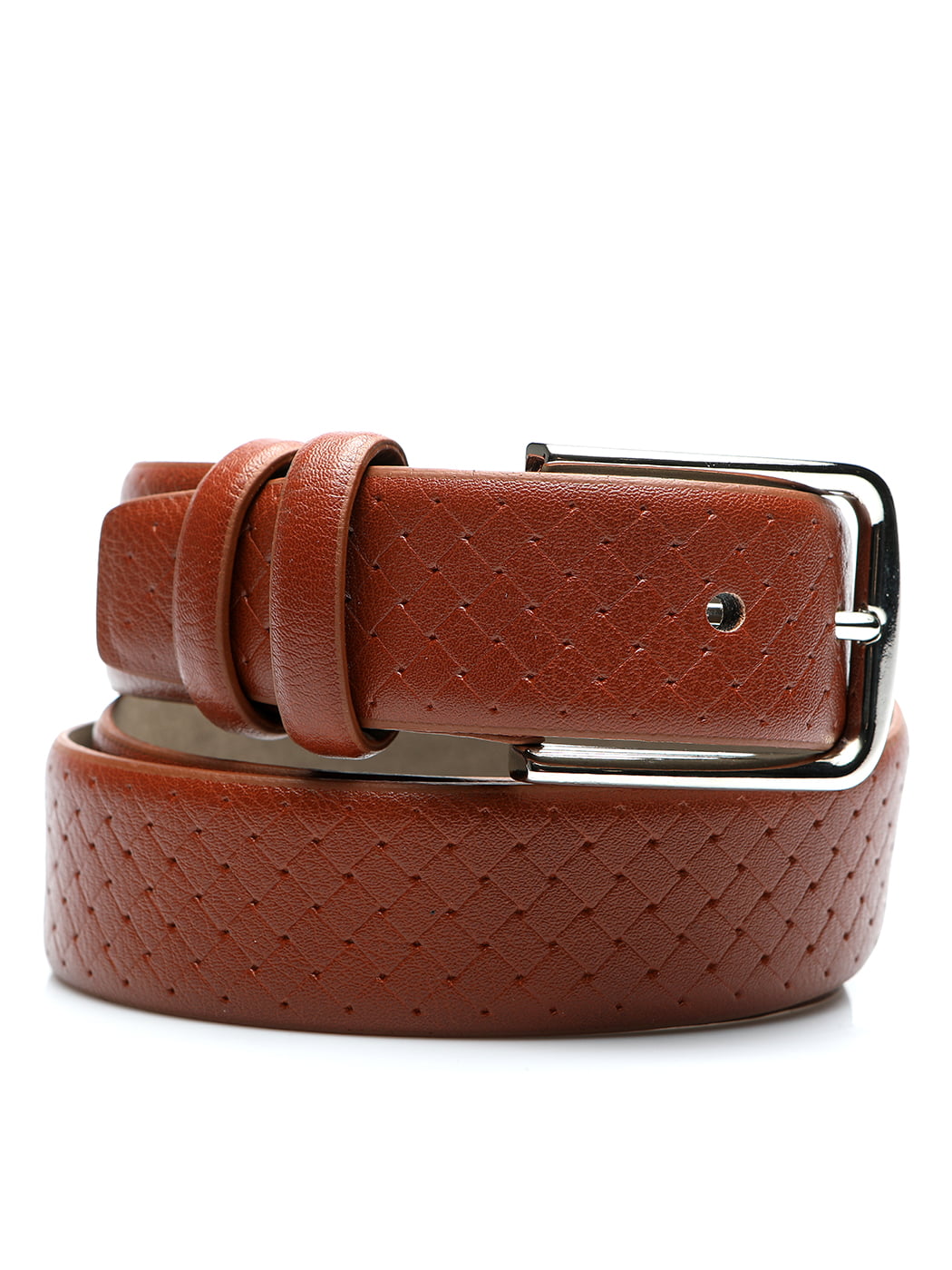 420A0979 Ζώνη κλασσική σε τεχνόδερμα ταμπά - Image 1