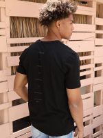 T-shirt ανδρικό με ανάγλυφο διακριτικό τύπωμα 10-607 - Image 2