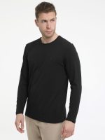 Basic βαμβακερή μπλούζα σε μαύρο