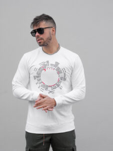 Μπλούζα με τύπωμα σε άσπρο