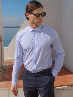 Πουκάμισο GENARO 33-7350 Light Blue Slim-fit