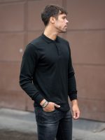 Μπλούζα πόλο σε μαύρο - Image 3