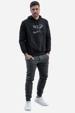 Mπλούζα φούτερ σε μαύρο με διακριτικό τύπωμα - Image 5