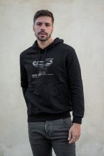 Mπλούζα φούτερ σε μαύρο με διακριτικό τύπωμα - Image 3