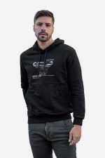 Mπλούζα φούτερ σε μαύρο με διακριτικό τύπωμα - Image 7