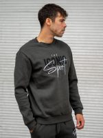 Μπλούζα φούτερ σε χακί με κέντημα - Image 2