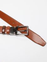 Ανδρική Ζώνη Διπλής Όψης 33-6023 Brown-Camel - Image 5