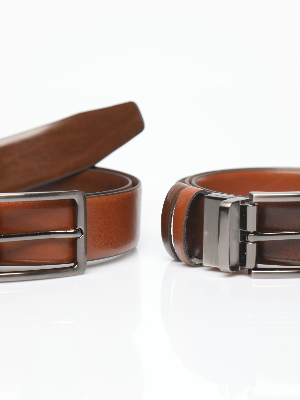 420A7574.jpg Ανδρική Ζώνη Διπλής Όψης 33-6023 Brown-Camel - Image 1