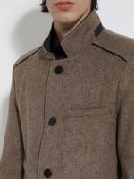 Ανδρικό παλτό camel 2924 - Image 3