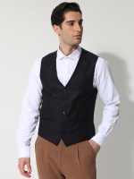 Ανδρικό Υφασμάτινο Γιλέκο ERNESTO 9600 Μπλε - Image 4