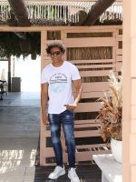 Ανδρικό Βαμβακερό Κοντομάνικο T-shirt 10-645 Λευκό - Image 2