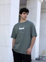 Ανδρικό T-shirt TOMMY LIFE 10-640 Χακί