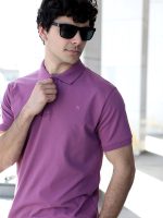 Ανδρικό Polo-Style Κοντομάνικο HIGH WEST 10-635 Μοβ