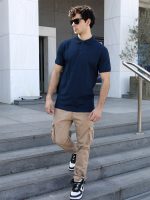 Ανδρικό Polo-Style Κοντομάνικο HIGH WEST 10-636 Μπλε - Image 2