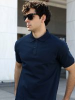 Ανδρικό Polo-Style Κοντομάνικο HIGH WEST 10-636 Μπλε - Image 3