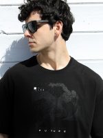 Ανδρικό T-shirt TOMMY LIFE 10-641 Μαύρο