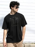 Ανδρικό T-shirt TOMMY LIFE 10-641 Μαύρο - Image 2