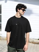 Ανδρικό T-shirt TOMMY LIFE 10-634 Μαύρο