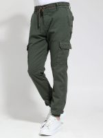 Παντελόνι Cargo Με Κορδόνι BLACKZI 88-148 Χακί