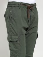 Παντελόνι Cargo Με Κορδόνι BLACKZI 88-148 Χακί - Image 2