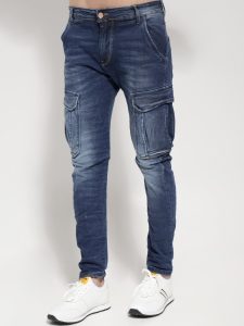 Παντελόνι Cargo Jean Elastic LONDON 6151