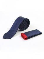 Ανδρική Γραβάτα Με Μαντηλάκι 33-6099 Blue 2 - Image 2