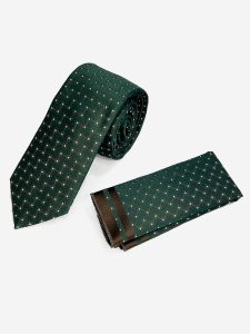 Ανδρική Γραβάτα Με Μαντηλάκι 33-6099 Green 8