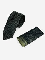 Ανδρική Γραβάτα Με Μαντηλάκι 33-6099 Green 5