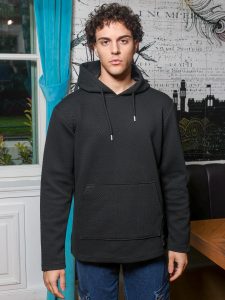 Ανδρική Μπλούζα Με Κουκούλα 10-648 Μαύρο