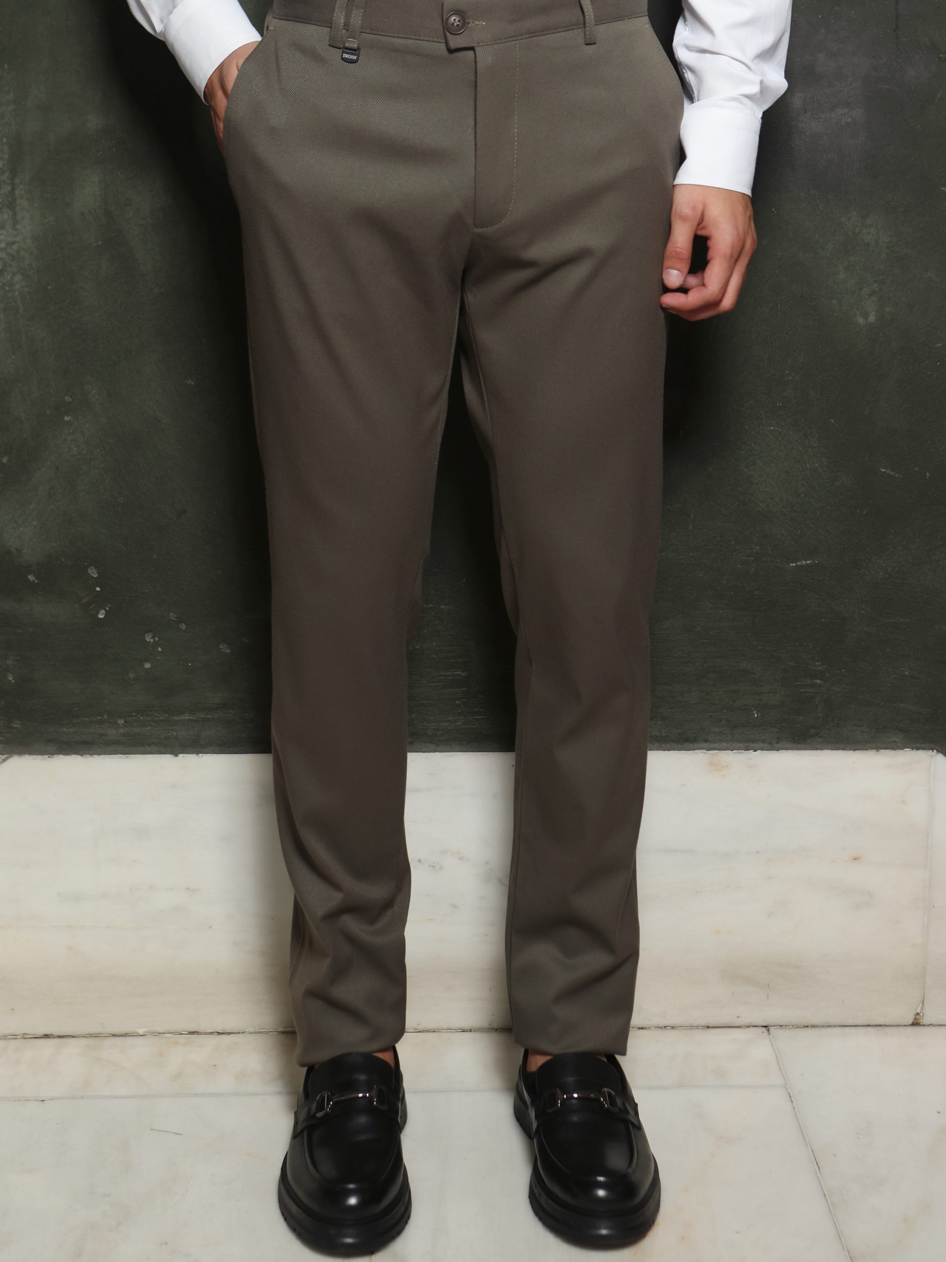 0478 Υφασμάτινο Παντελόνι BOB 4467 Χακί - Image 1