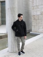 Ανδρική Μπλούζα Με Κουκούλα 10-648 Μαύρο - Image 7