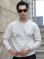 Ανδρική Λεπτή Μπλούζα Φούτερ 10-652 Γκρι - Image 3