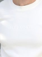 Ανδρική Λεπτή Μπλούζα Φούτερ LOST MINDS 10-654 Λευκό - Image 5