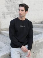 Ανδρική Λεπτή Μπλούζα Φούτερ LOST MINDS 10-655 Μαύρο - Image 3