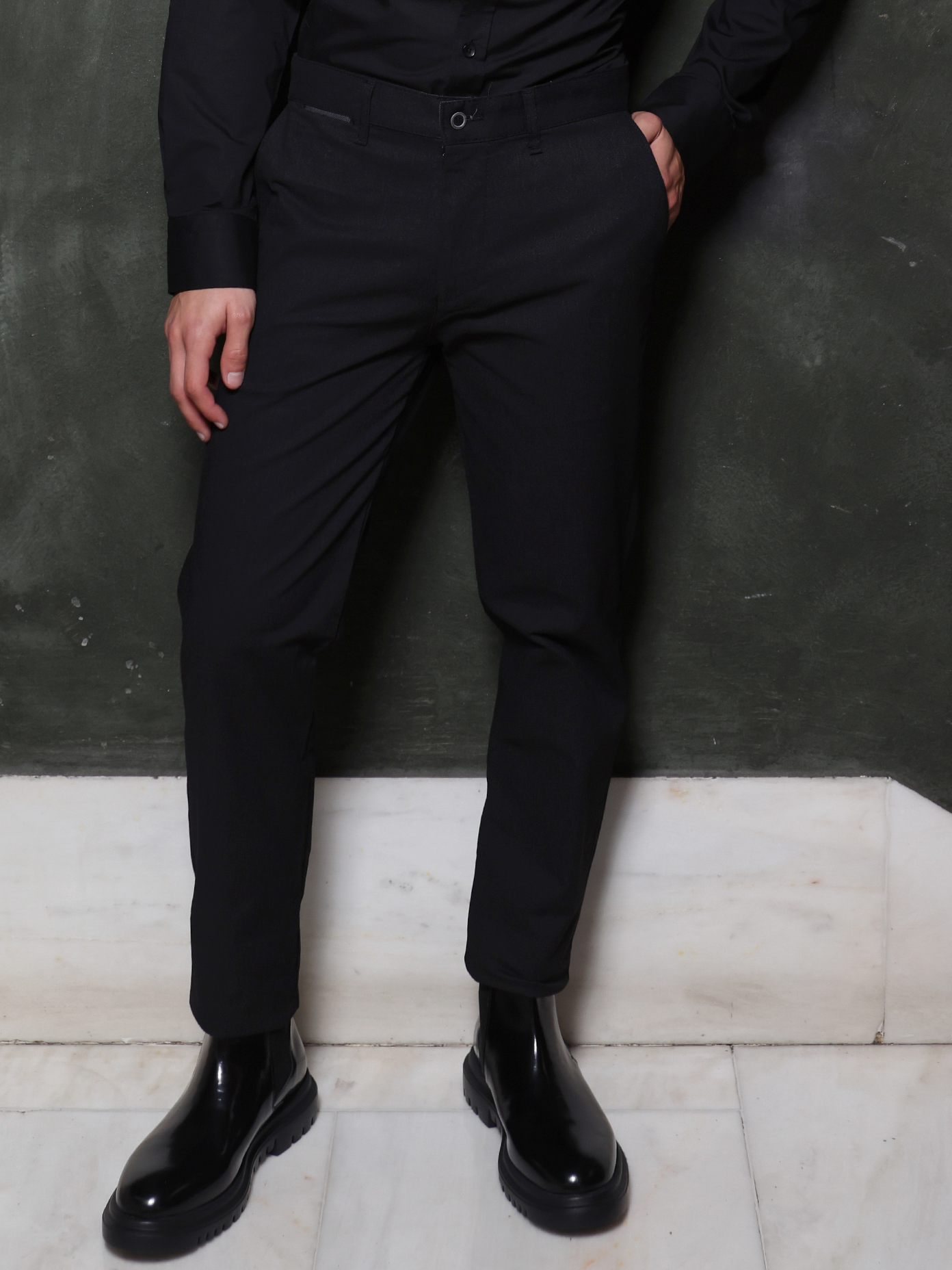 0459 copy Ανδρικό Παντελόνι MARKO 4546 Μαύρο - Image 1