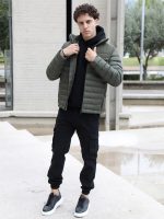 Ανδρικό Puffer Jacket Μπουφάν 20-133 Χακί - Image 6