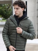 Ανδρικό Puffer Jacket Μπουφάν 20-133 Χακί - Image 4