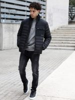 Ανδρικό Puffer Jacket Μπουφάν 20-134 Μαύρο - Image 4