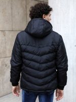 Ανδρικό Puffer Jacket Μπουφάν Με Κουκούλα 20-136 Μαύρο - Image 7