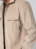 Ανδρικό Πουκάμισο Oversize JERSEY 2163 Μπεζ - Image 3