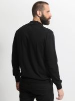 Ανδρική Μπλούζα Πλεκτή Με Φερμουάρ 10-665 Μαύρο - Image 3