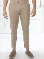 Ανδρικό Παντελόνι Με Πιέτες 7/8 Μattia 210-930 Sand - Image 3
