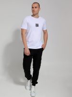 Ανδρικό Βαμβακερό Κοντομάνικο T-shirt Paul 207033 Λευκό - Image 3