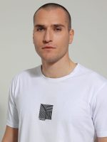 Ανδρικό Βαμβακερό Κοντομάνικο T-shirt Paul 207033 Λευκό - Image 2