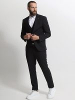 Κοστούμι Με Γιλέκο Houston 33-1699 Μαύρο - Image 4